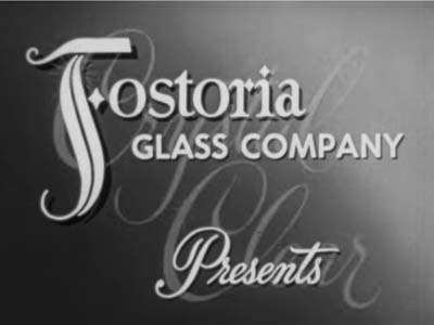 Crystal Clear, Fostoria Glass Company, 1946