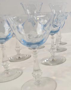 Fostoria Glass Wave Crest Lot